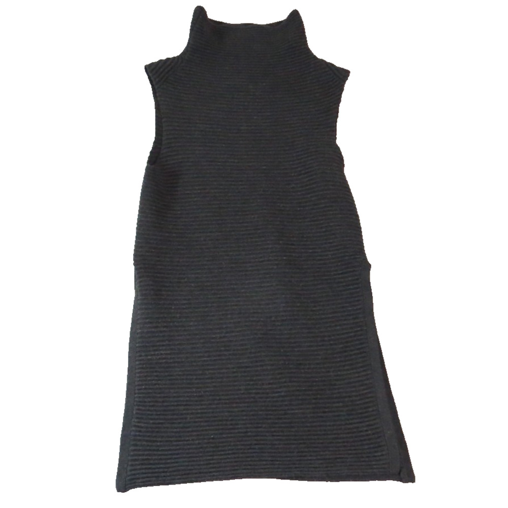 Wilfred 100% Italian Wool Yarn Minimalist Ribbed Cyprie Sweater Dress Women's XS